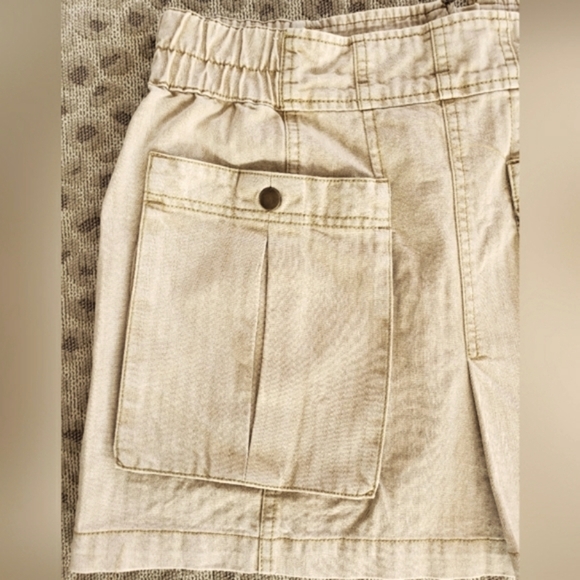 Free People West Coast Wash Denim Cargo Mini Skirt - Picture 4 of 13